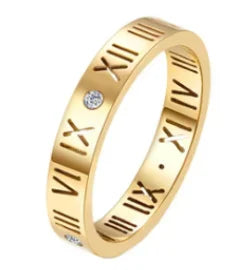 Women's Crystal Zircon Granular Ring — Waterproof Stainless Steel Fine Jewellery