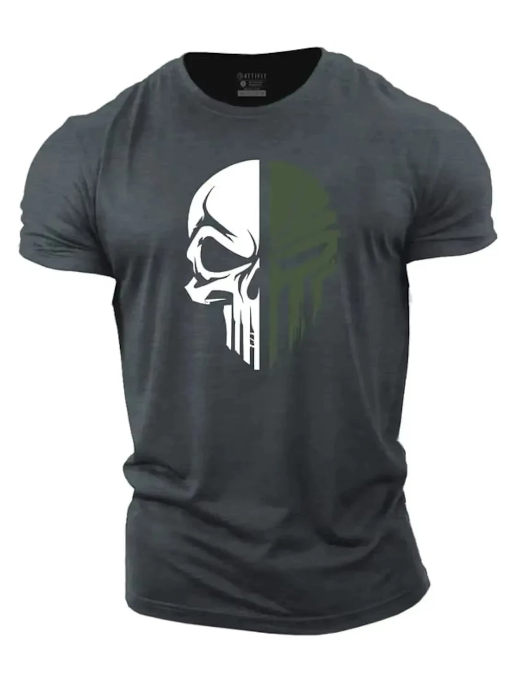 Retro Men's T-Shirt Gym American Flag Print Casual Crew Neck Short Sleeve Top Outdoor Loose-Fit Sweatshirt Streetwear Pullover