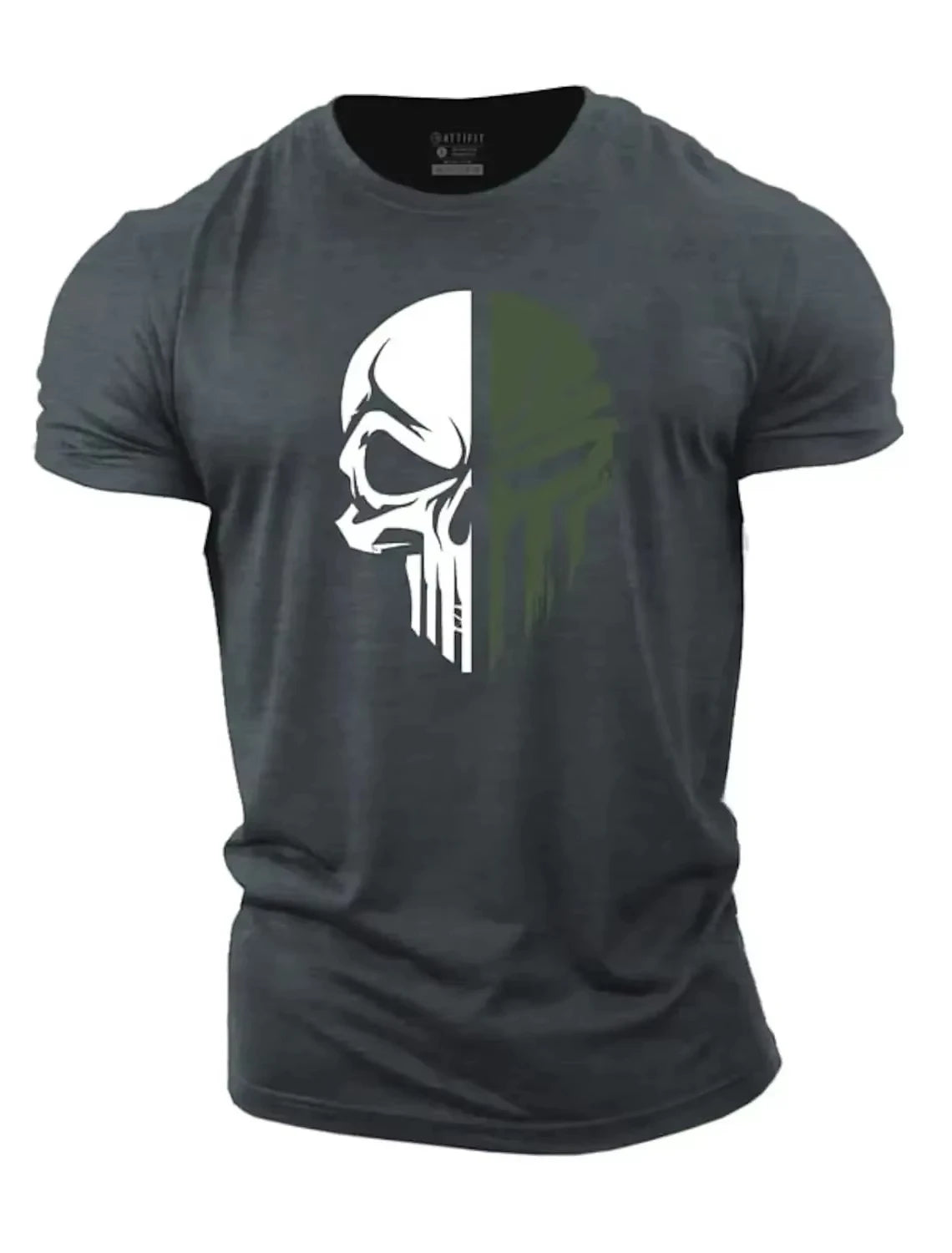Retro Men's T-Shirt Gym American Flag Print Casual Crew Neck Short Sleeve Top Outdoor Loose-Fit Sweatshirt Streetwear Pullover