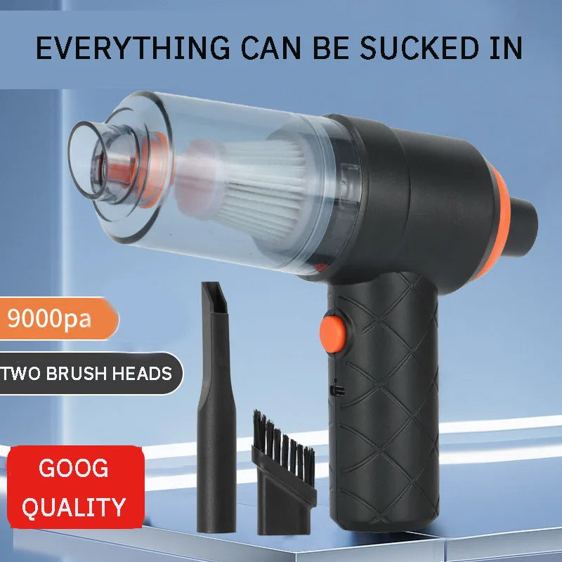 Cordless USB rechargeable, cordless charging, with 3 accessories, car/home/pet handheld vacuum cleaner