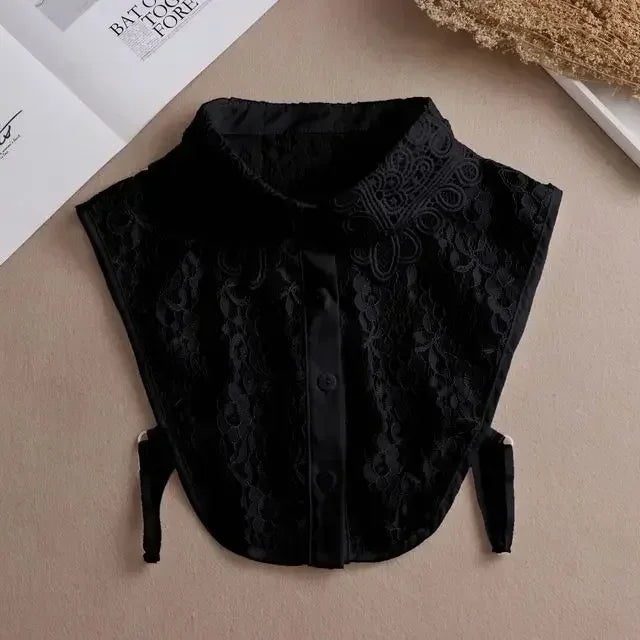 Women's Detachable Lace Collar — Vintage False Collar Accessory