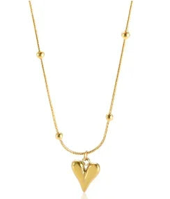Women's Square Pendant Necklace — Delicate Stainless Steel Chain