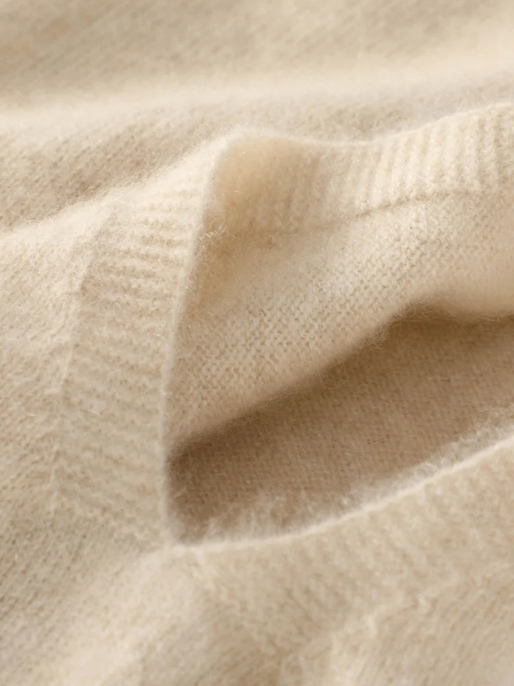 Women's 100% Merino Wool Turtleneck Vest — Sleeveless Knit Waistcoat