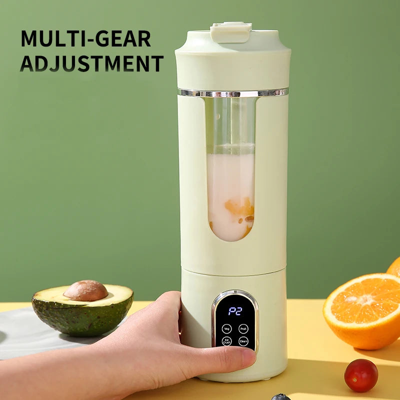 Portable juicer, multifunctional blender, USB charging juice maker, suitable for making smoothies, milkshakes, and fruit juices