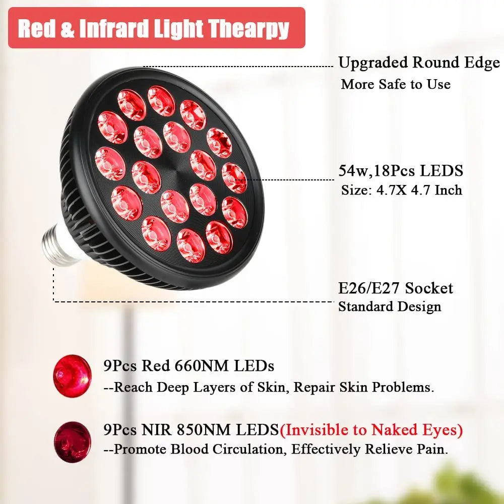 NEW LED Red Light Therapy Full Body Infrared Lamp for Facial Light Treatment Anti Aging Beauty Devices Relieve overall skin pain