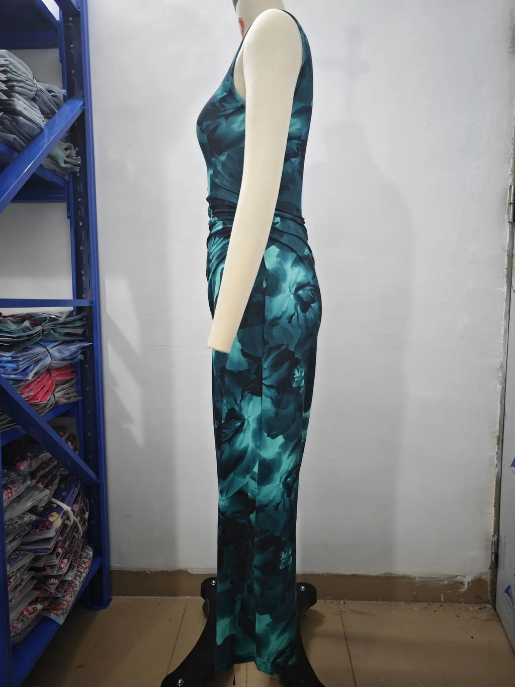 Women's Clothing 2024 Spring Summer New Fashionable Printed Temperament Slim Fit Sexy Sleeveless Tight Fitting Dress