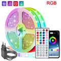 5-40M Smart RGB LED Strip Lights with Music Sync App & Remote Control - 16 Million Colors DC24V Durable LED Lights for Room Deco