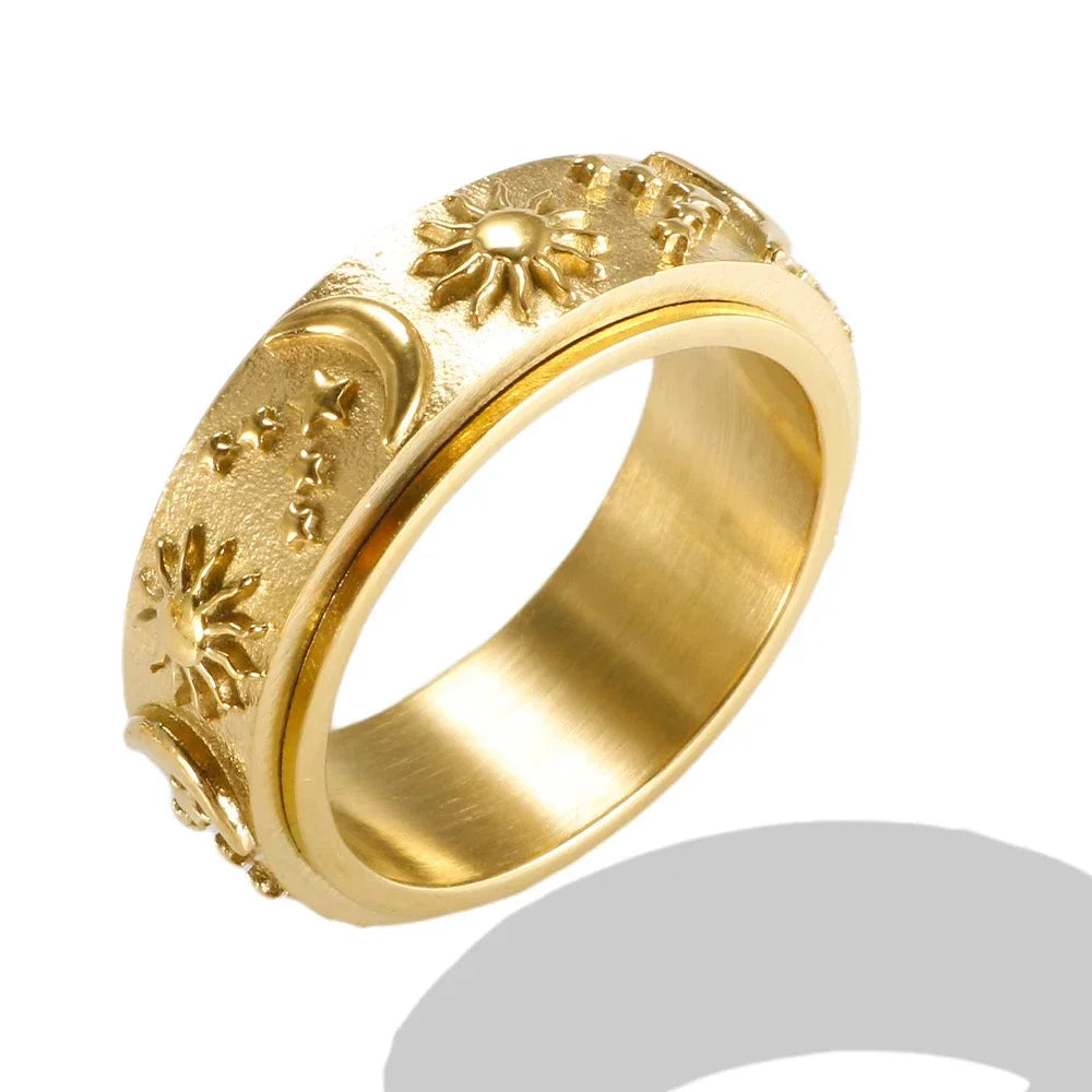Women's Crystal Zircon Granular Ring — Waterproof Stainless Steel Fine Jewellery