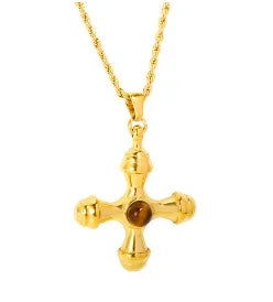 Women's Square Pendant Necklace — Delicate Stainless Steel Chain