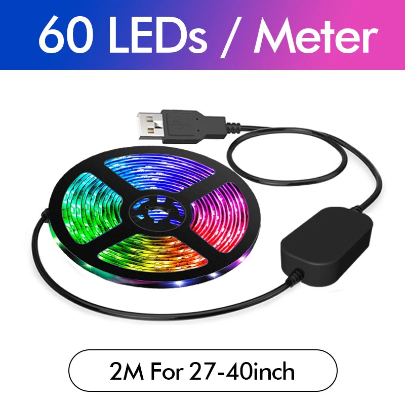 Smart USB LED Strip RGBIC Color Changing Computer Screen Color Sync Back Light Monitor Ambient Decor Windows Software Control
