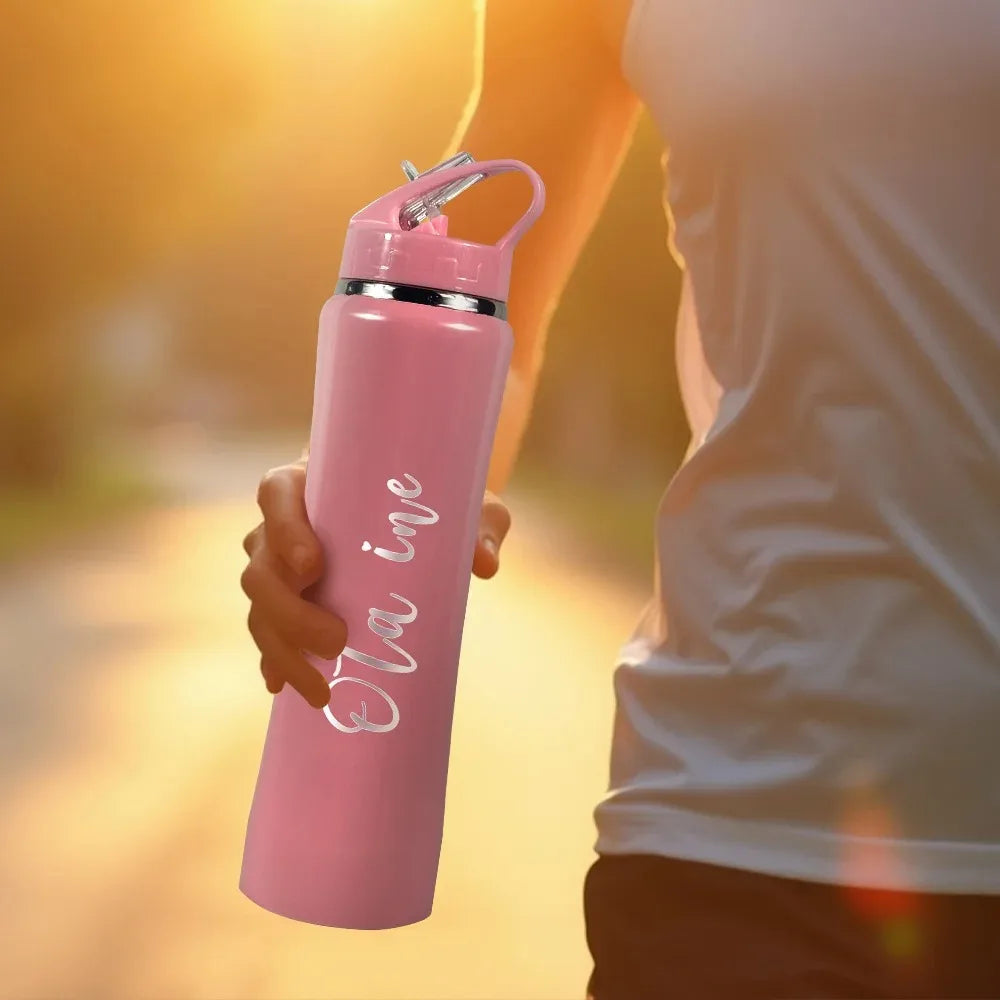 Customize Insulated Stainless Steel Water Bottle with Straw - Ideal for Outdoor Leakproof & BPA-Free Perfect Gift for Men & Wome