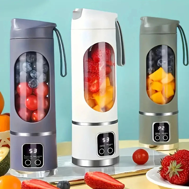 Portable juicer, handheld blender, USB charging juice maker, suitable for making smoothies, milkshakes, and fruit juices
