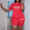 Casual Woman Clothing  Summer Two Piece Set for Women T-Shirts O-Neck Shorts Daily Short Sleeve Tracksuit  Matching