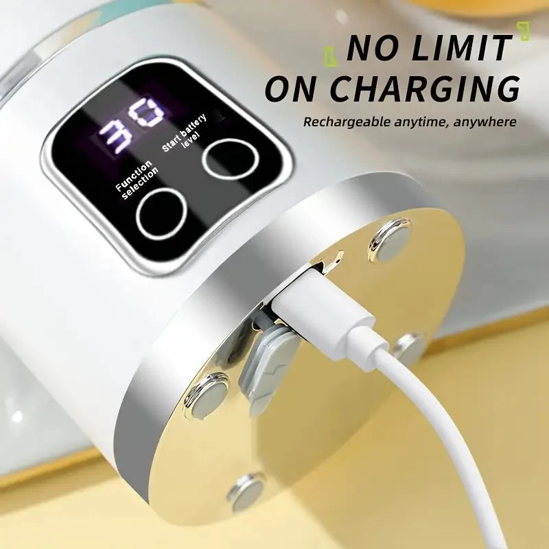 Handheld juicer, portable blender, USB charging juice maker, suitable for making smoothies, milkshakes, and fruit juices