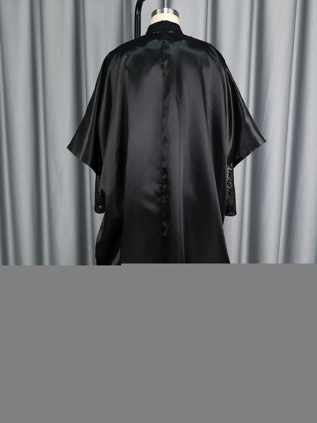 Women's Elegant Two-Piece Set Shiny Dress with Lace Interior Long Sleeve Autumn Occasion Fashionable Female Clothing
