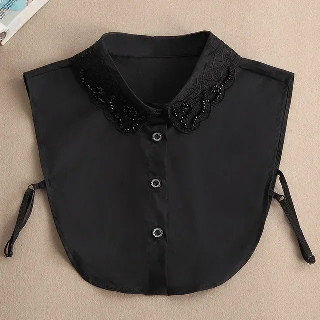Women's Detachable Lace Collar — Vintage False Collar Accessory