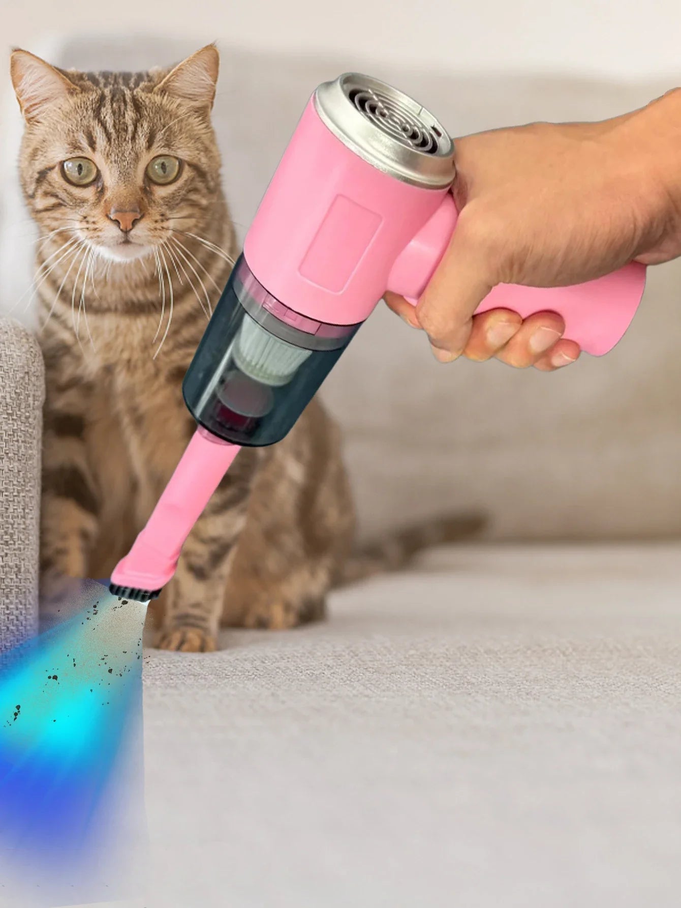 Car vacuum cleaner, cordless, usb charging, strong suction, portable, powerful mini air cleaner for household appliances