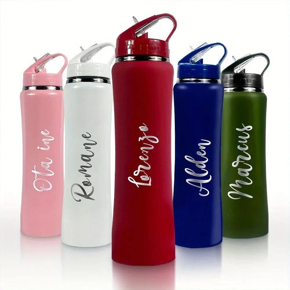 Customize Insulated Stainless Steel Water Bottle with Straw - Ideal for Outdoor Leakproof & BPA-Free Perfect Gift for Men & Wome