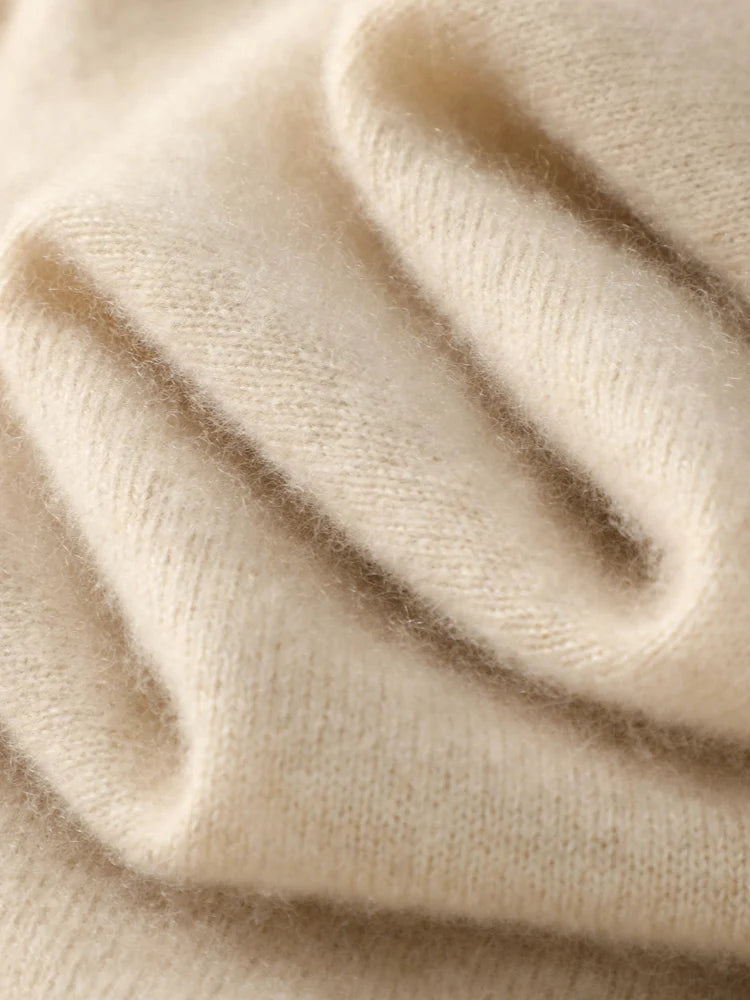 Women's 100% Merino Wool Turtleneck Vest — Sleeveless Knit Waistcoat