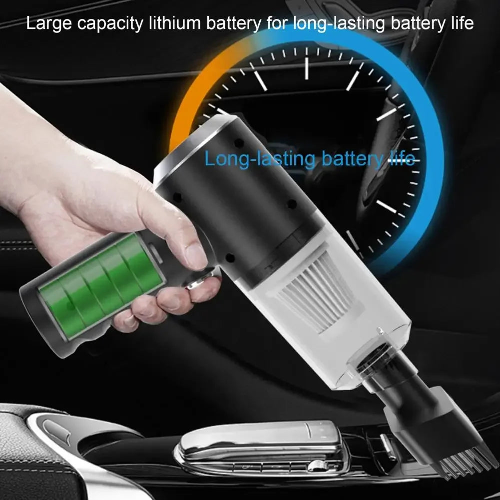 Car vacuum cleaner, cordless, usb charging, strong suction, portable, powerful mini air cleaner for household appliances