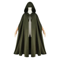 Medieval Hooded Woollen Cloak — Elf Halloween Renaissance Party Cape