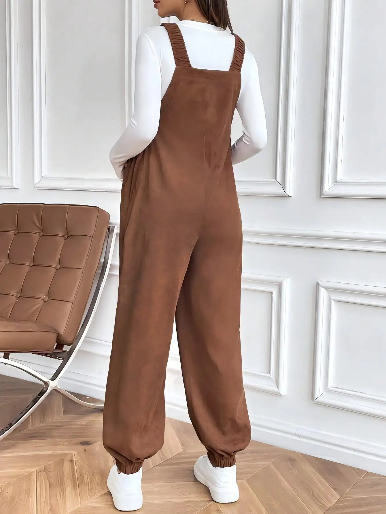 Maternity Clothes for Pregnant Women Pregnancy Clothing 2025 Autumn Winter Adjustable Waist Fashionable Loose Corduroy Overalls
