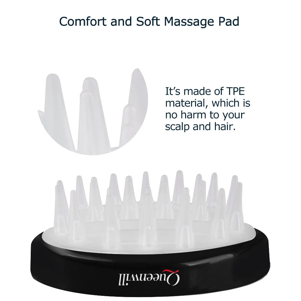 Scalp Massager Hair Growth Scalp Scrubber with Soft Silicone Bristles for Hair Growth Dandruff Removal, Hair Shampoo Brush Scalp