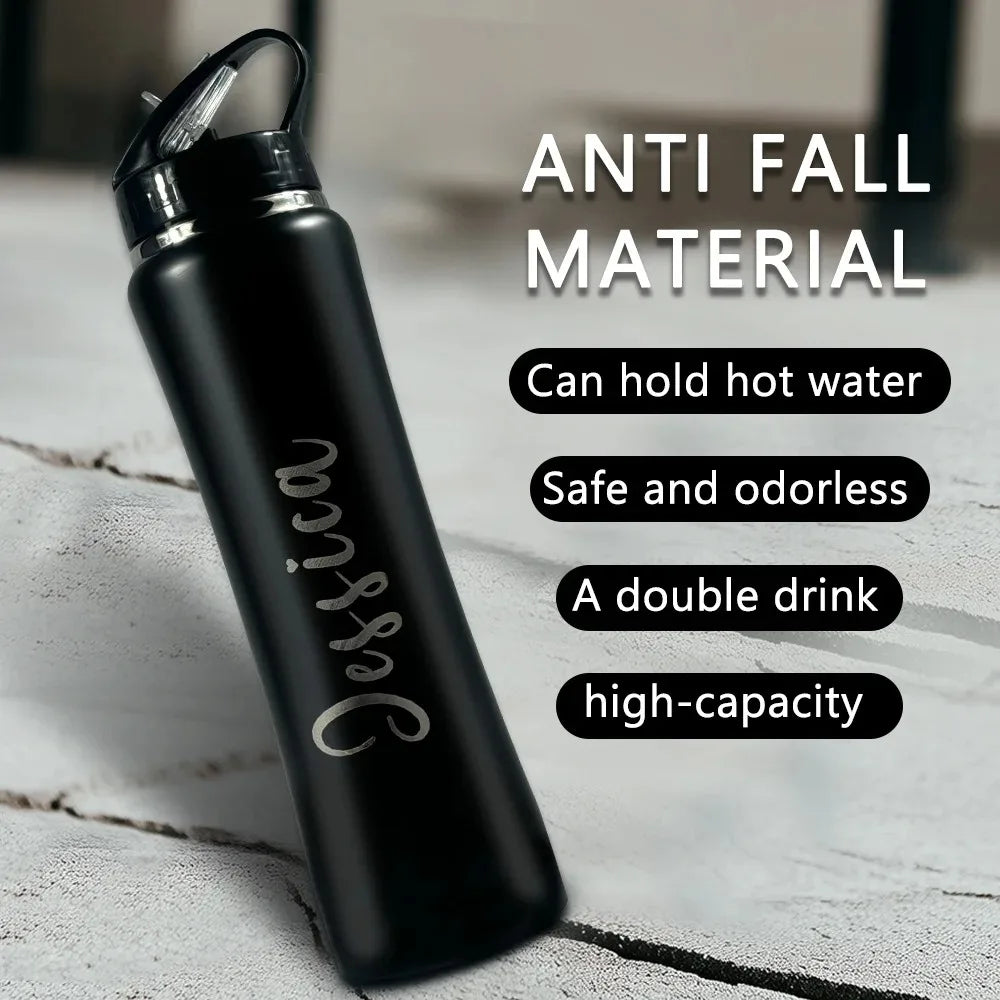 Customize Insulated Stainless Steel Water Bottle with Straw - Ideal for Outdoor Leakproof & BPA-Free Perfect Gift for Men & Wome