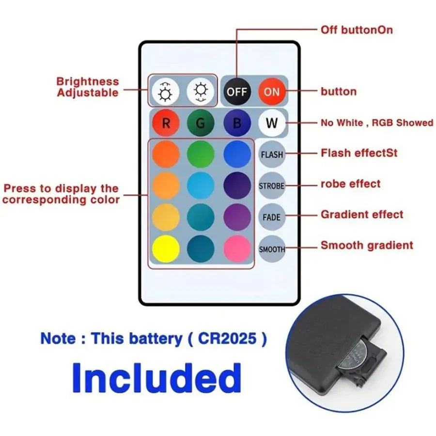Smart LED Strip Light Supports App and Remote Control Features RGB Color-changing Can Sync with Music for Rooms Parties Decora