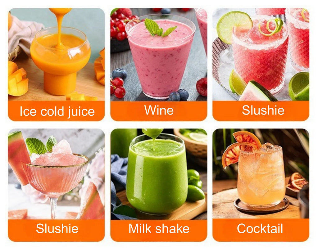 Commercial Slushy Maker Machine Portable 3 Bowl Blender Smoothie Maker with Rotating Tank for Juice Beverage Shop Business