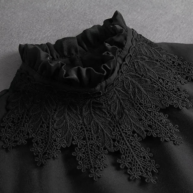 Women's Detachable Lace Collar — Vintage False Collar Accessory