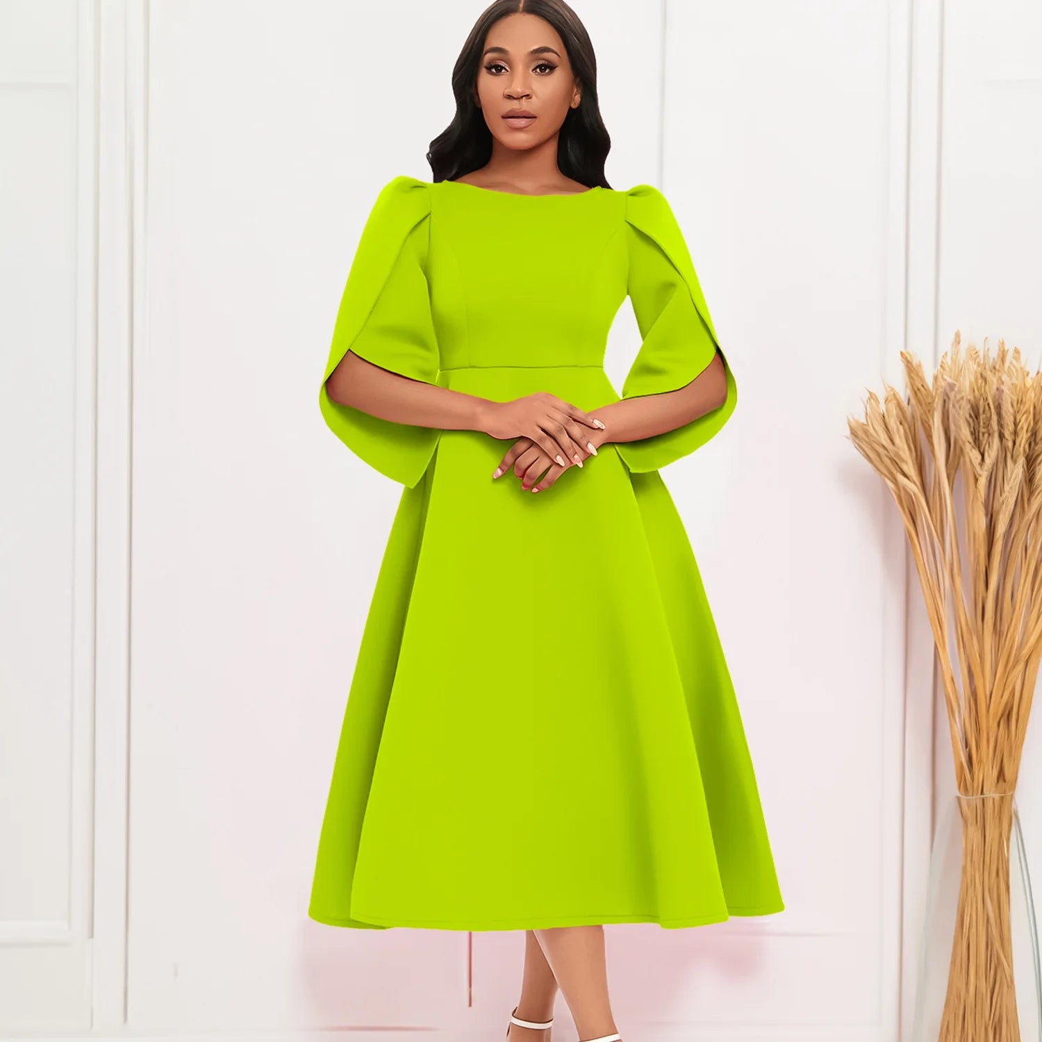 Women's clothing autumn new style elegant and fashionable banquet dress, grand display dress, African party bridesmaid dress
