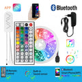 RGB Led Strip Light 12V SMD5050 5M 10M 15M 20M Smart Bluetooth Flexible Tape Lamp Remote Control Christmas Holiday Decoration