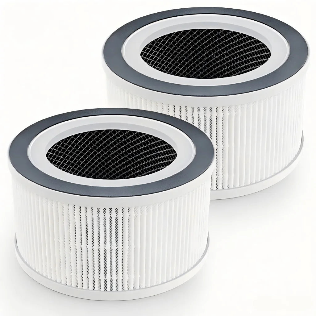 2-Pack Air Purifier Replacement Filter for Afloia Fillo/Halo/Allo - True HEPA Filter Removes 99.97% Dust, Smoke, Odor, Pet Dande