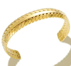 Stainless Steel Crystal Bracelet Bangle — Elegant 3-Crystal Women's Jewellery