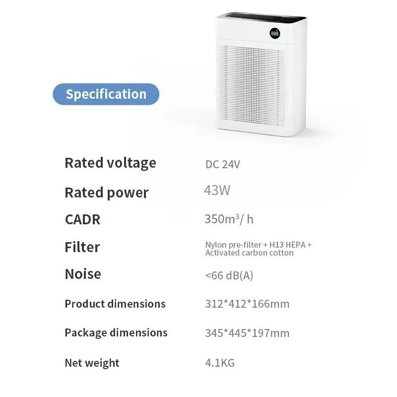 Air Purifier forLarge Room,with WiFi UV,Remove Smoking,Negative Ion HEPA Filter Air Purifier,Activated Carbon Air Filter for Pet