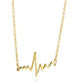 Women's Square Pendant Necklace — Delicate Stainless Steel Chain
