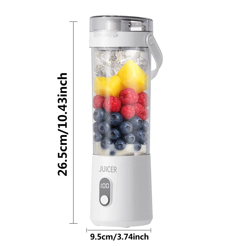 Portable Blender Cup, Electric USB Juicer Blender, Mini Blender, Portable Blender for Milkshakes and Smoothies
