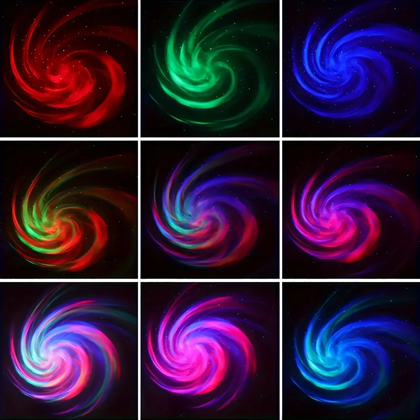 LED Galaxy Projector Night Light — Starry Sky Lamp with Remote Control