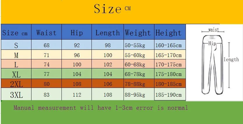 Trousers Versatile Mens Sweatpants Trend Print Pants Outdoors Sports Daily Casual Tracksuit Trousers Seaside Jogging Man Pants