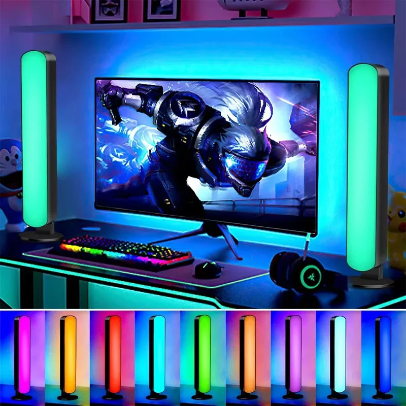 Smart Led Strip Lights With Remote Control With-remote Rgb Light Bar Lamp Sync With-music Atmosphere Decoration Desktop For-room