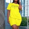 Woman Clothing  Summer Casual Two Piece Set Women T-Shirts O-Neck Shorts Daily Short Sleeve Tracksuit  New