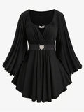 New autumn and winter  fashion women's clothing, oversized with an irregular hem, solid color, heart-shaped