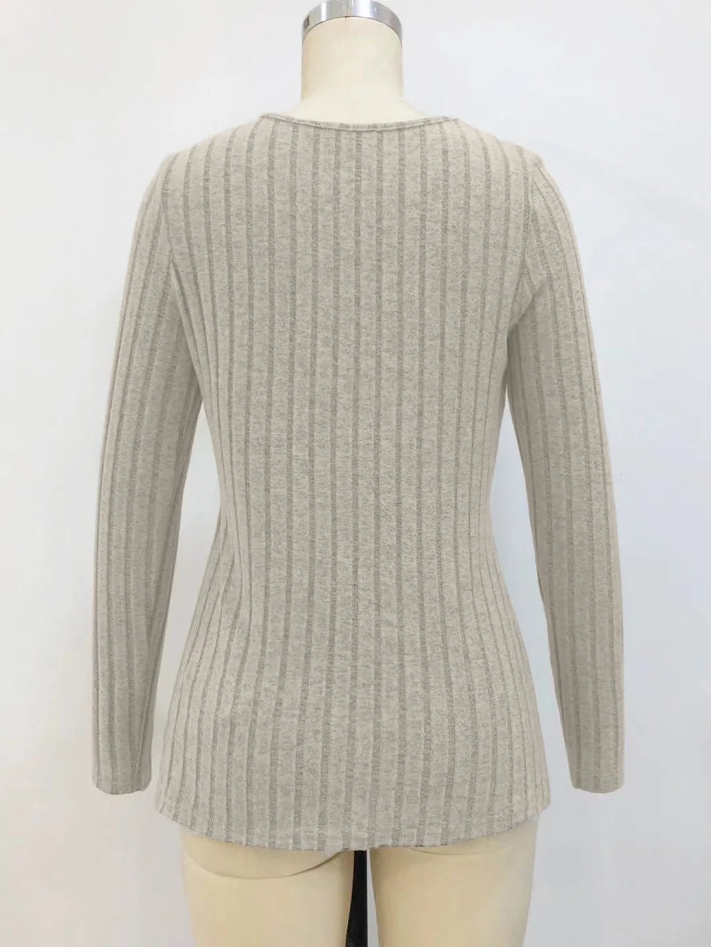 Women's Clothing Western Tops 2024 hot autumn new waist cinched round neck tight long sleeved top Europe America T-Shirts Tees