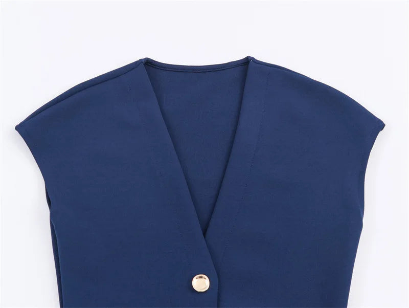 Women's clothing  fashion with belt elastic Midi dress
