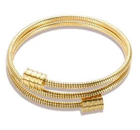 Stainless Steel Crystal Bracelet Bangle — Elegant 3-Crystal Women's Jewellery