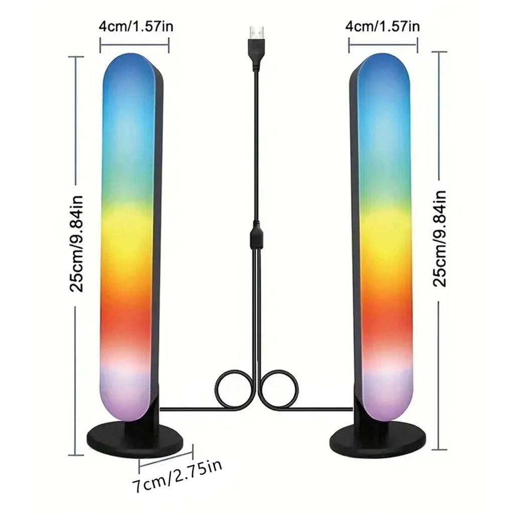 Smart Led Strip Lights With Remote Control With-remote Rgb Light Bar Lamp Sync With-music Atmosphere Decoration Desktop For-room
