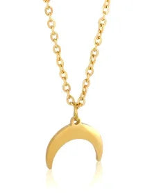 Women's Square Pendant Necklace — Delicate Stainless Steel Chain