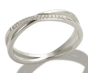 Women's Zircon Ring — Waterproof Stainless Steel Fashion Jewellery