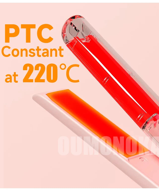 3-in-1 Mini Hair Straightener, Curler & Beard Styler — Professional Hot Comb